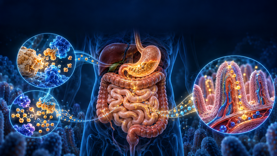 The digestive tract, enzymes, and nutrient absorption